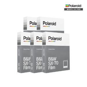 폴라로이드 SX-70 흑백 즉석카메라 필름 5팩