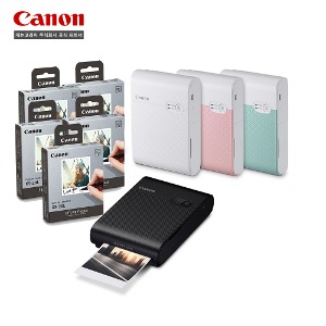 캐논 셀피 스퀘어 QX10+XS-20L 포토용지 (100매) 포토 프린터 패키지