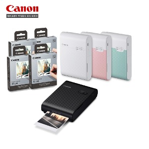캐논 셀피 스퀘어 QX10+XS-20L 포토용지 (80매) 포토 프린터 패키지