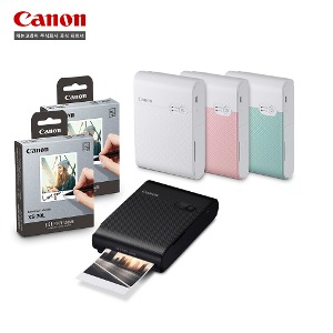 캐논 셀피 스퀘어 QX10+XS-20L 포토용지 (40매) 포토 프린터 패키지